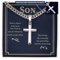 Personalized Cross - Cuban Link Chain