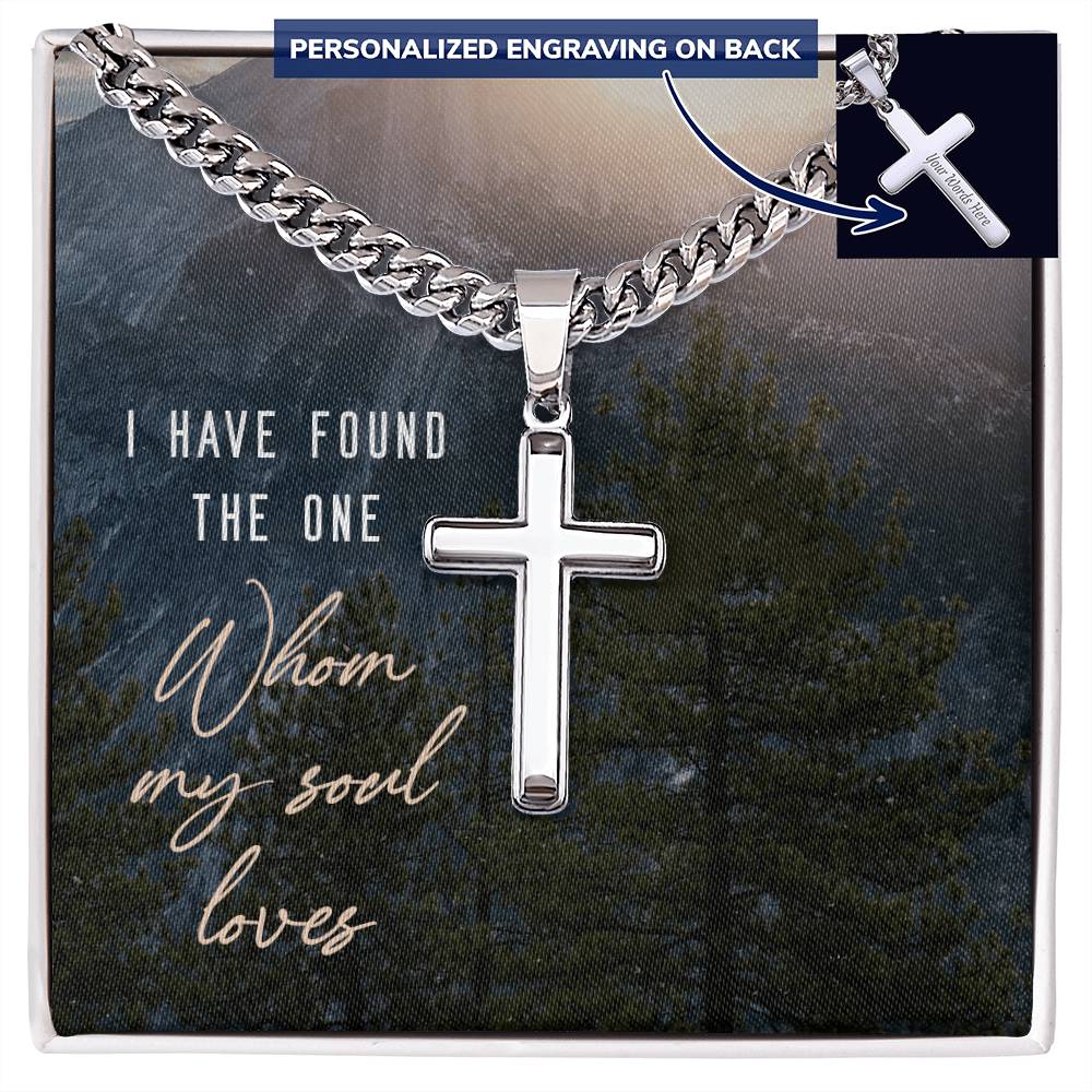 Personalized Cross - Cuban Link Chain