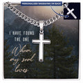 Personalized Cross - Cuban Link Chain
