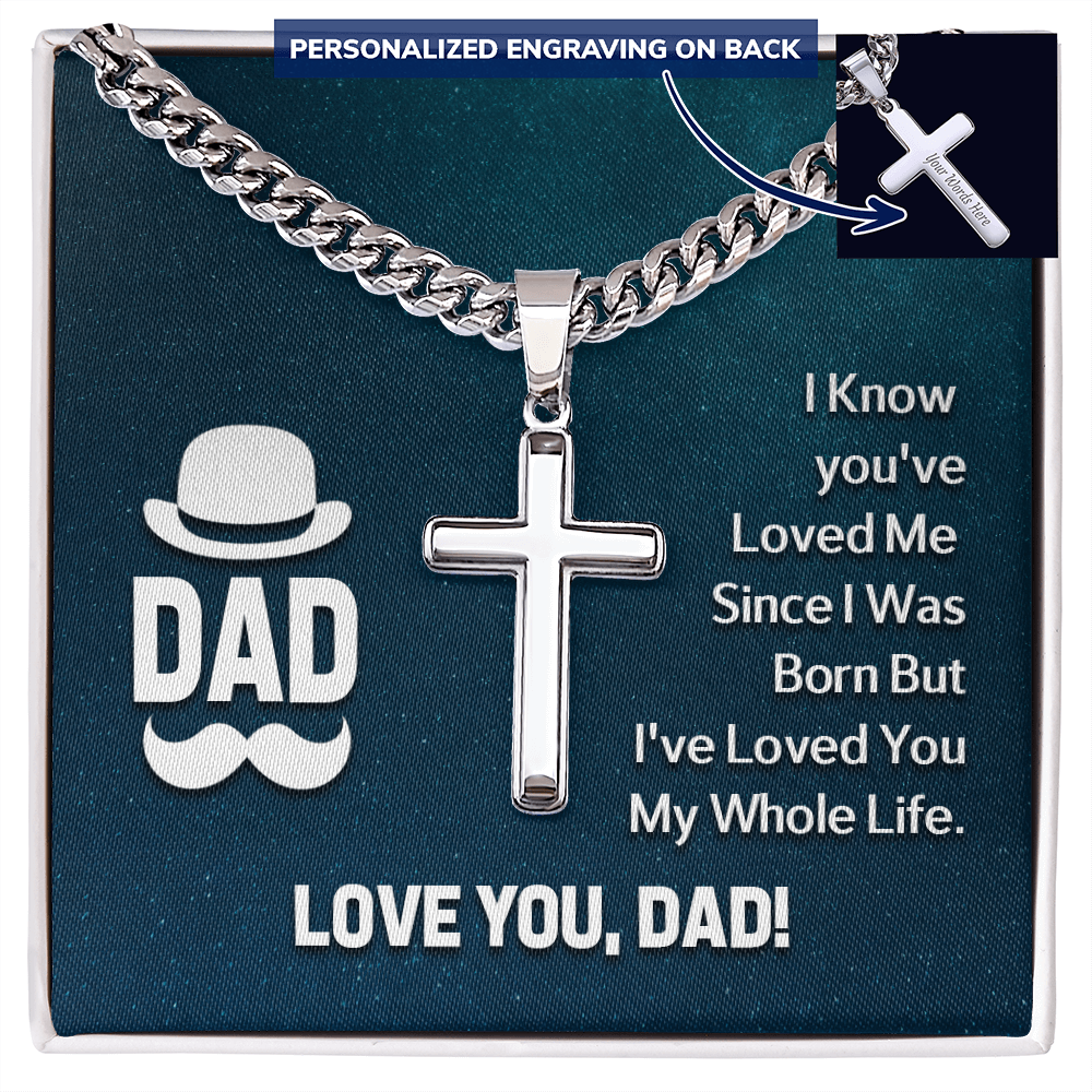 Personalized Cross - Cuban Link Chain