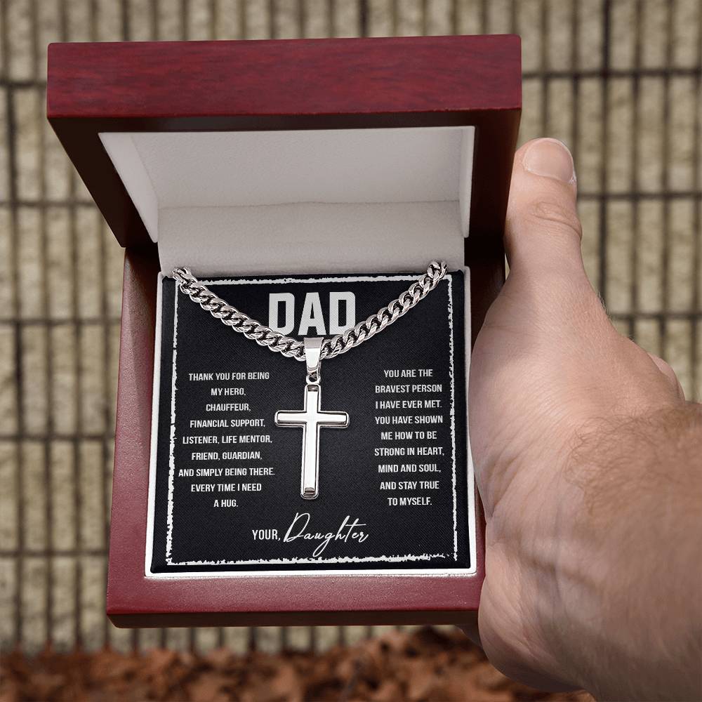 Personalized Cross - Cuban Link Chain