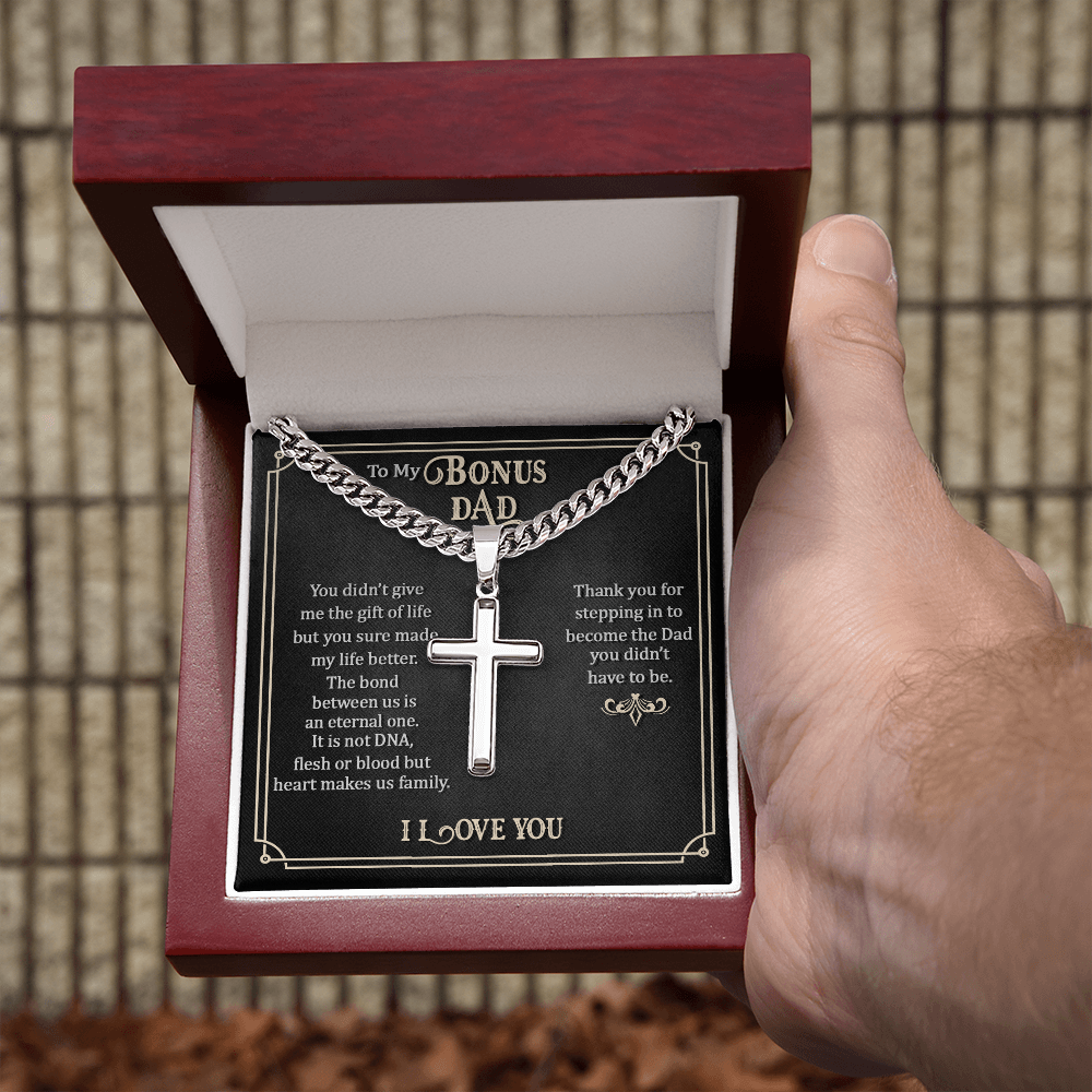 Personalized Cross - Cuban Link Chain