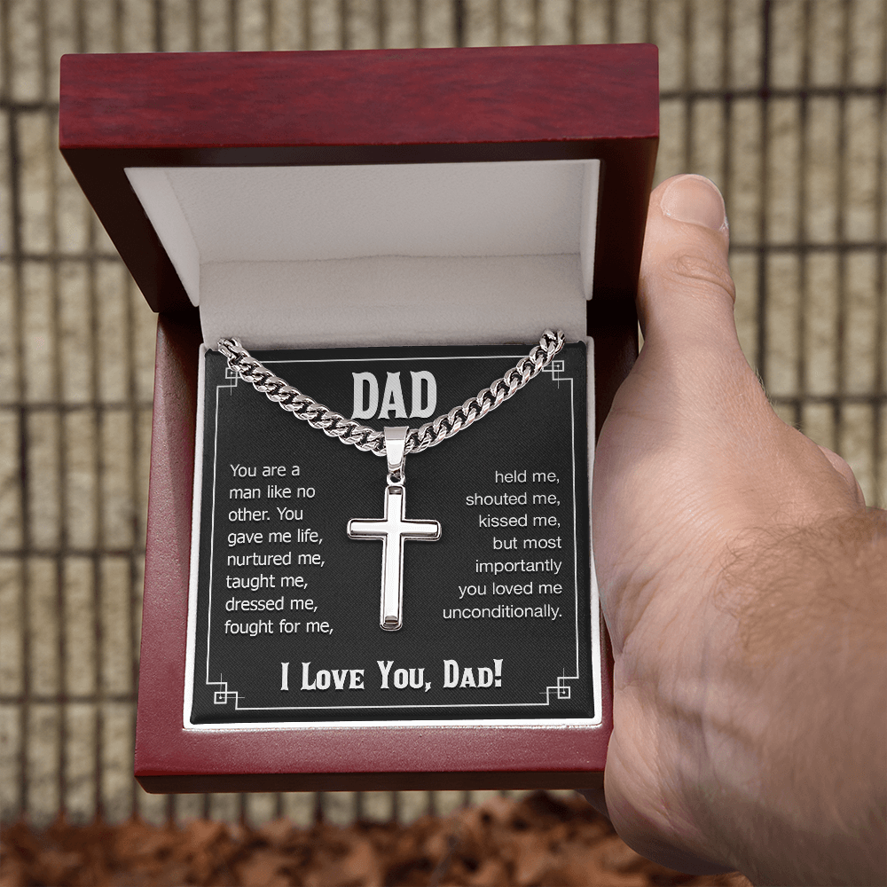 Personalized Cross - Cuban Link Chain