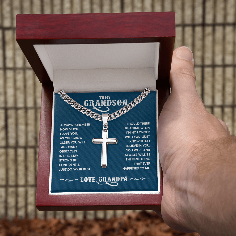 Personalized Cross - Cuban Link Chain