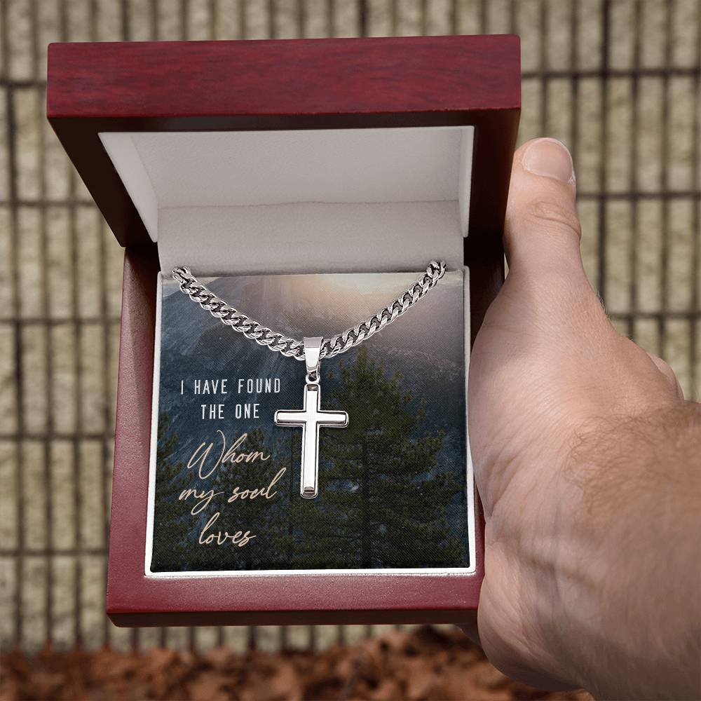 Personalized Cross - Cuban Link Chain