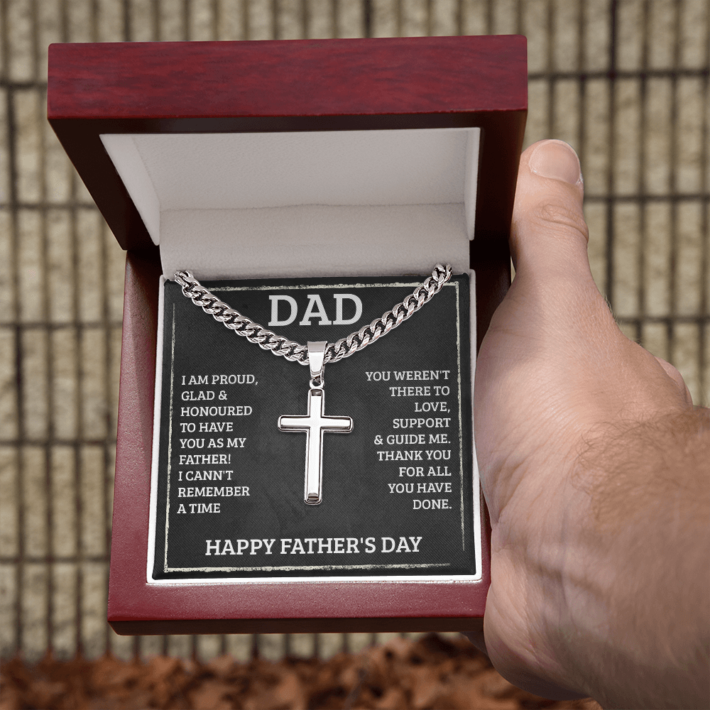 Personalized Cross - Cuban Link Chain