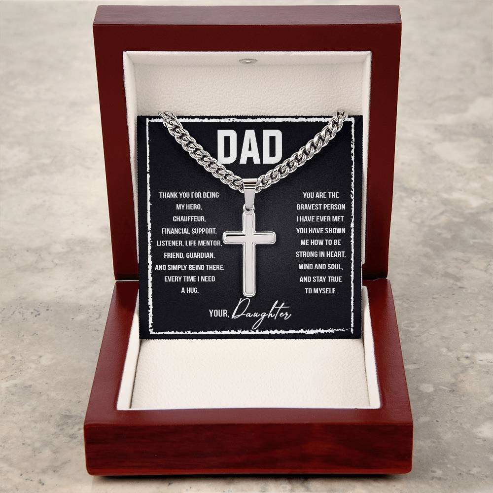 Personalized Cross - Cuban Link Chain