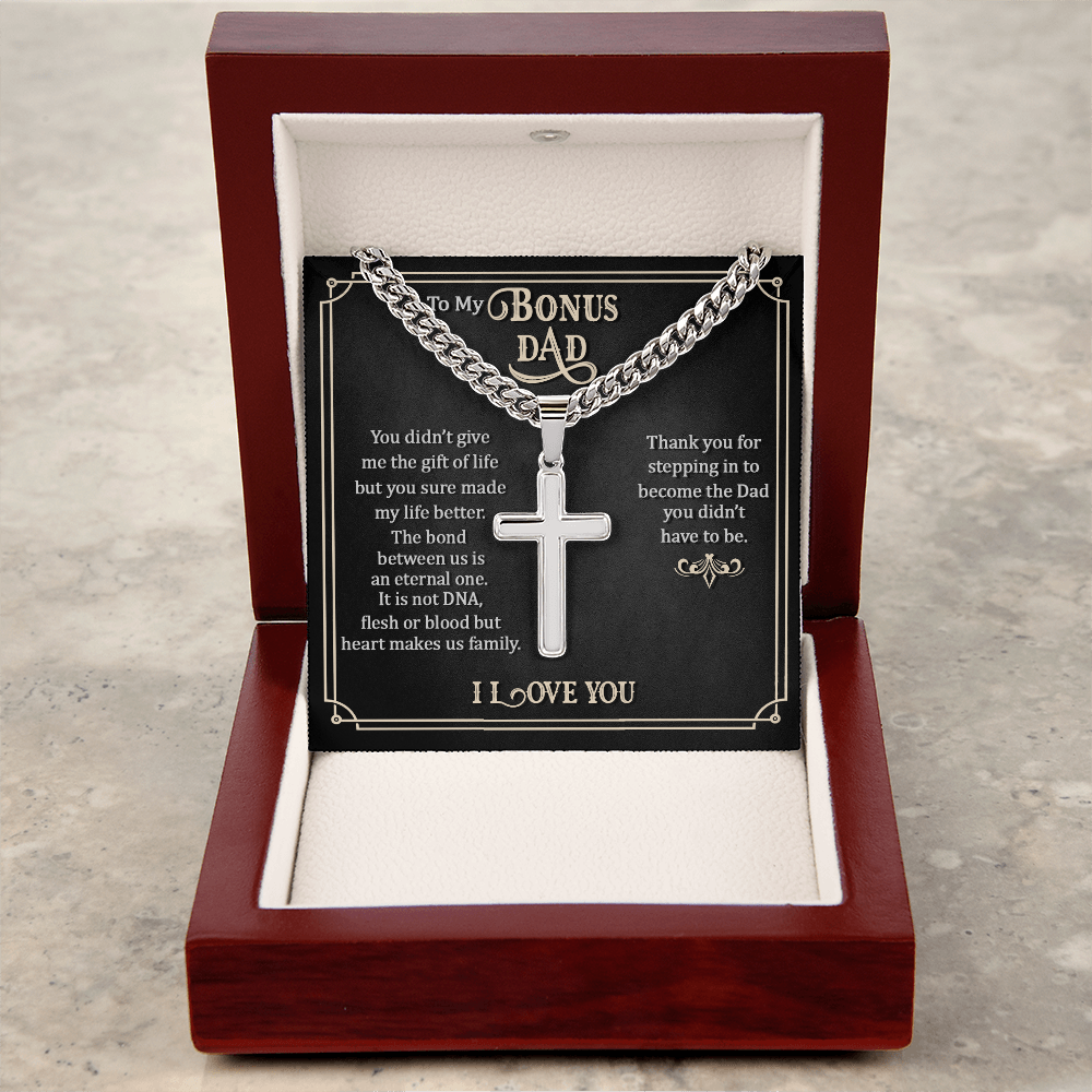 Personalized Cross - Cuban Link Chain