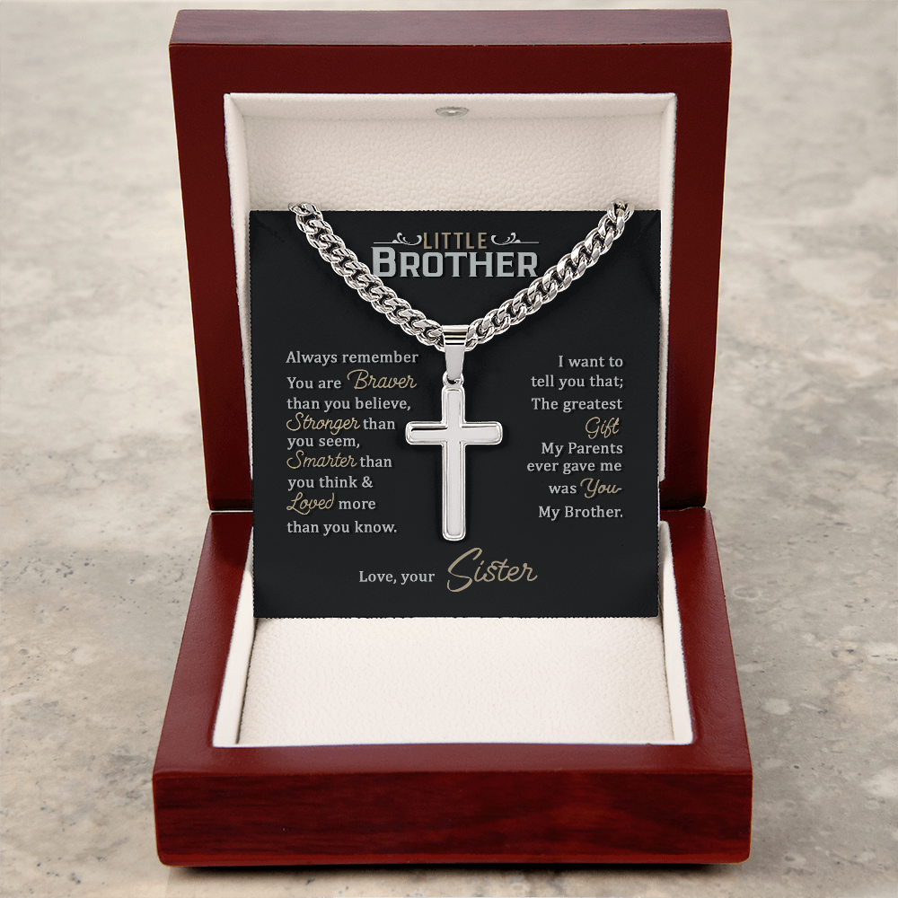 Personalized Cross - Cuban Link Chain