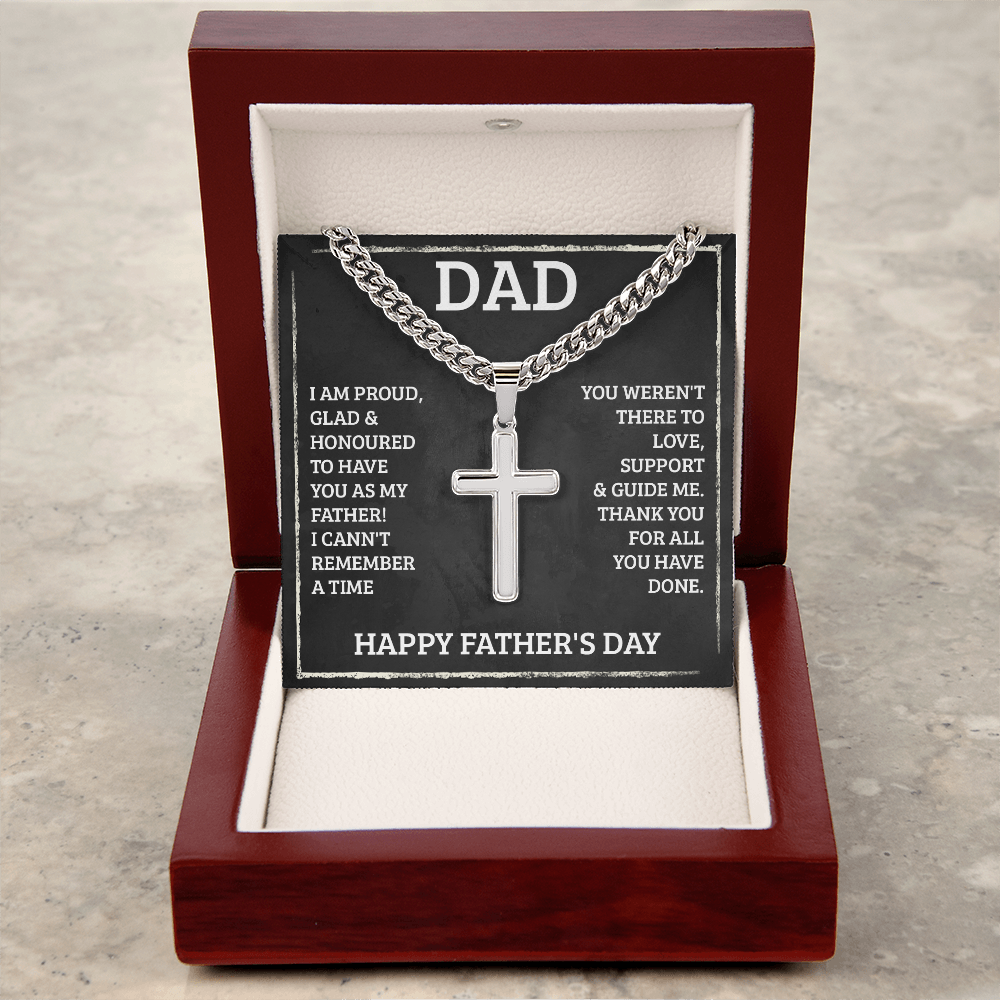 Personalized Cross - Cuban Link Chain