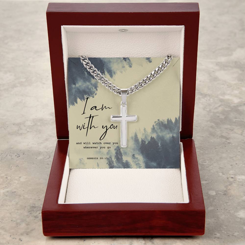 Personalized Cross - Cuban Link Chain