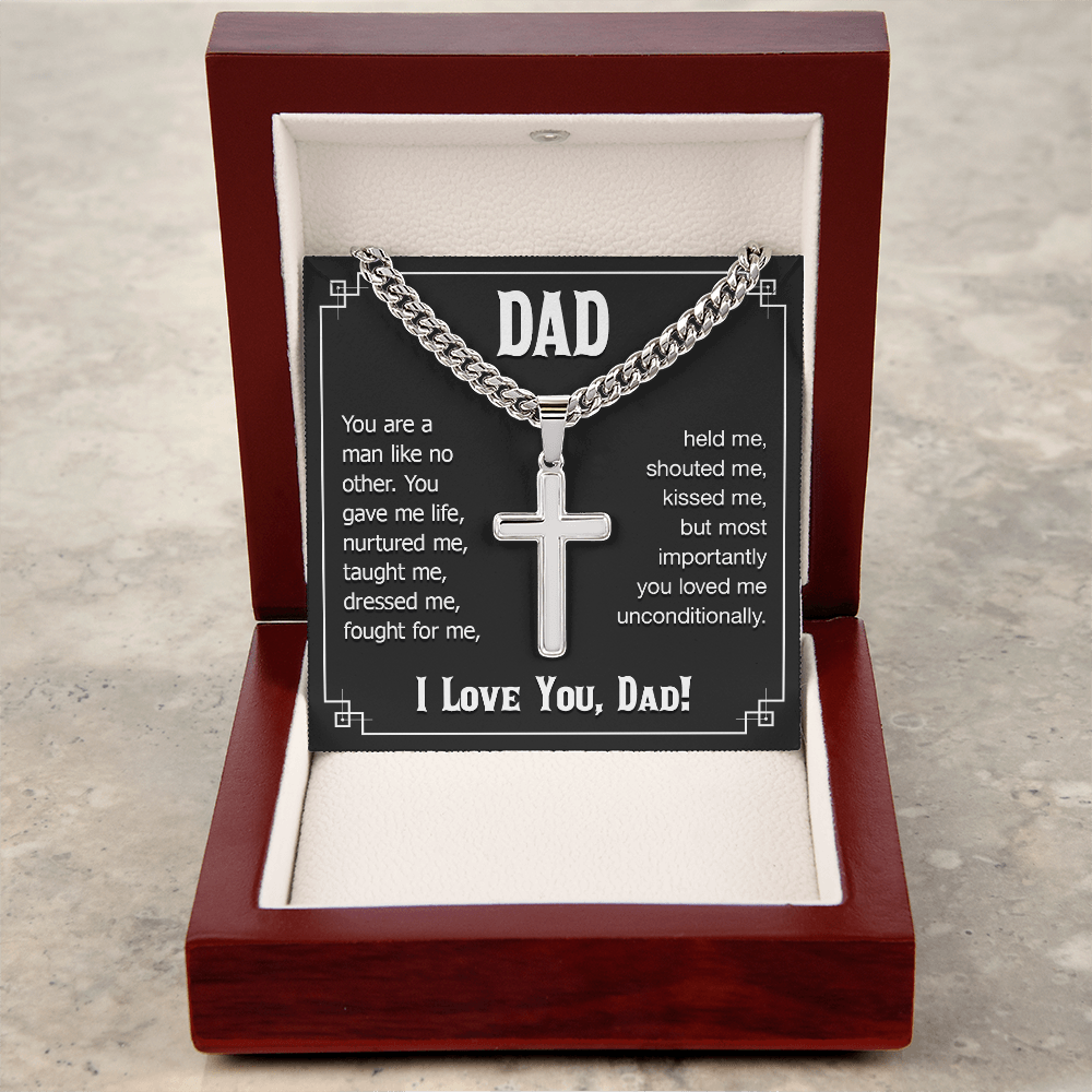 Personalized Cross - Cuban Link Chain