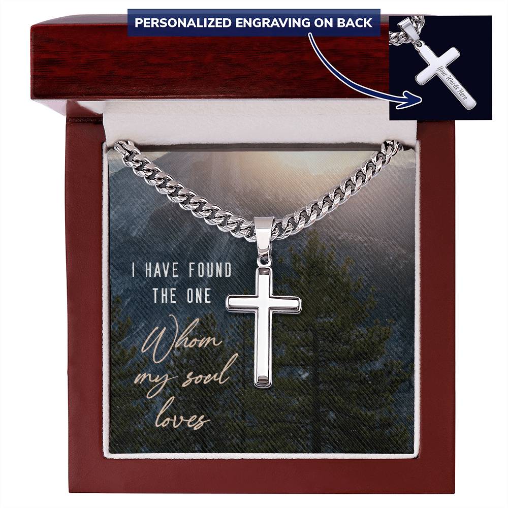 Personalized Cross - Cuban Link Chain