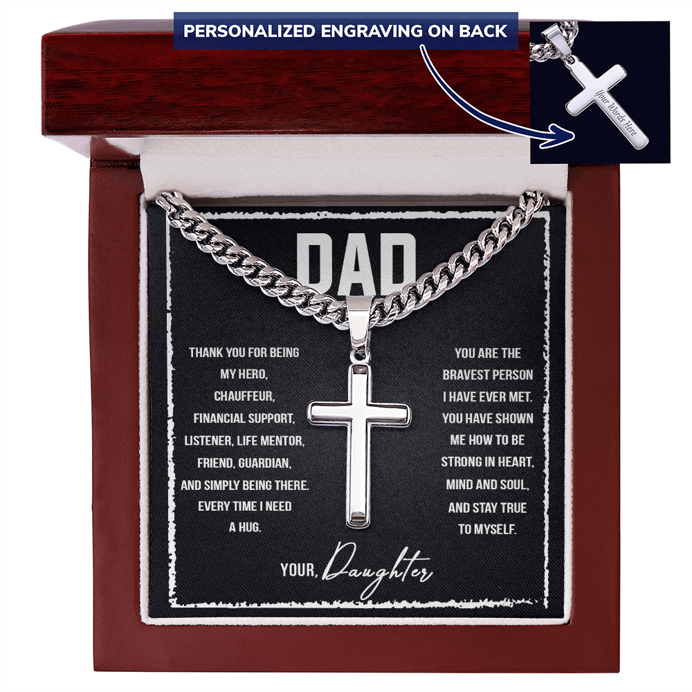 Personalized Cross - Cuban Link Chain