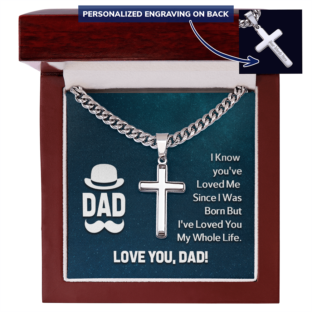 Personalized Cross - Cuban Link Chain