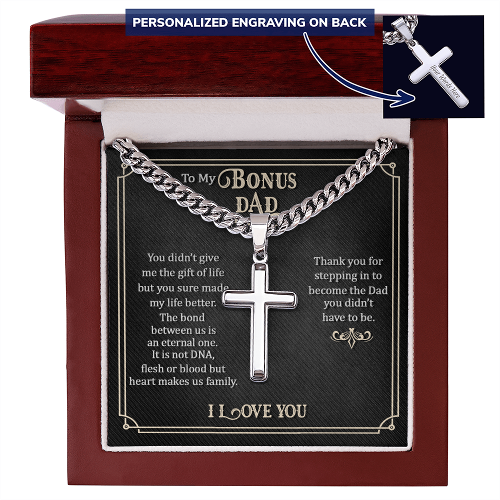 Personalized Cross - Cuban Link Chain