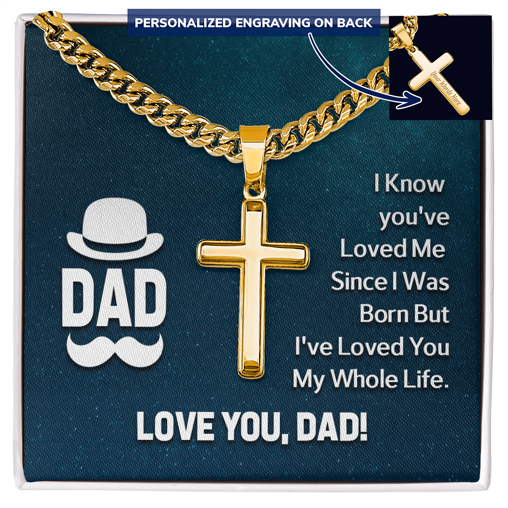 Personalized Cross - Cuban Link Chain