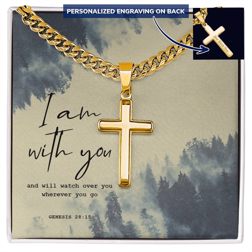 Personalized Cross - Cuban Link Chain
