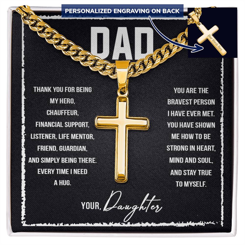 Personalized Cross - Cuban Link Chain