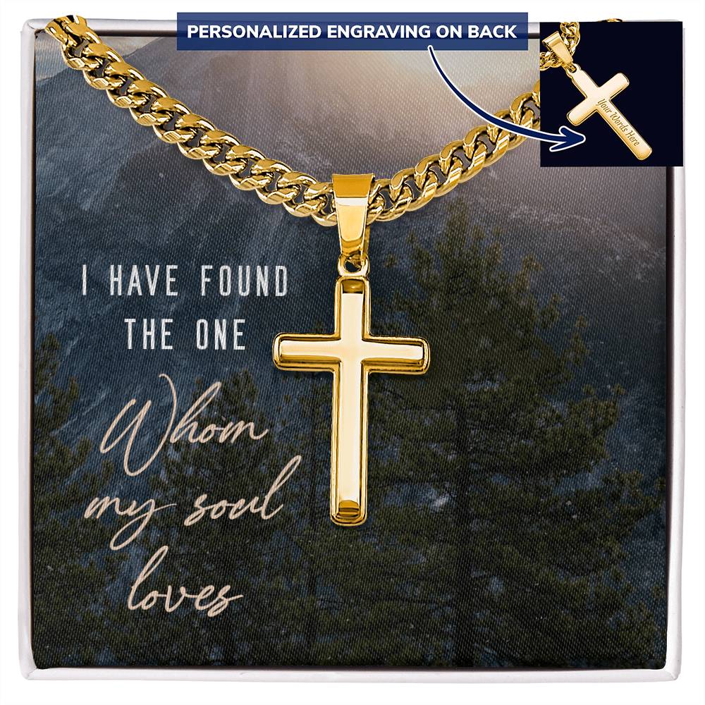 Personalized Cross - Cuban Link Chain