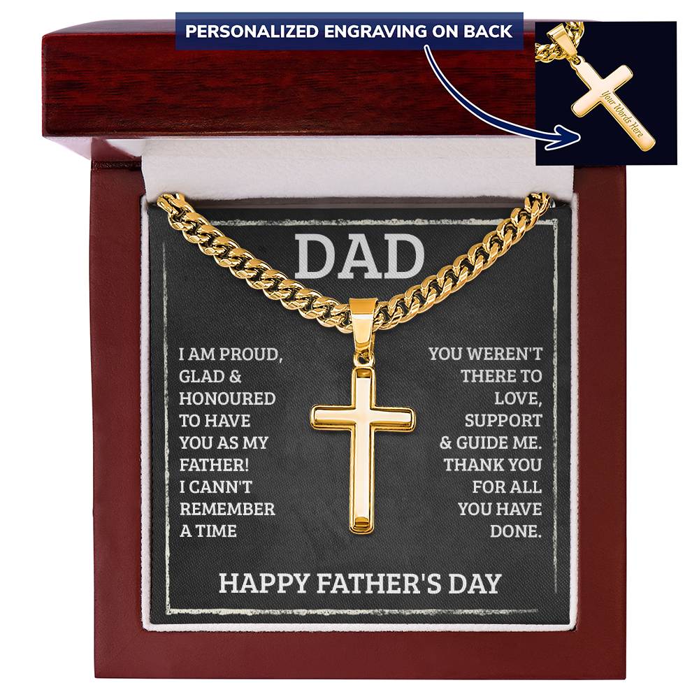 Personalized Cross - Cuban Link Chain