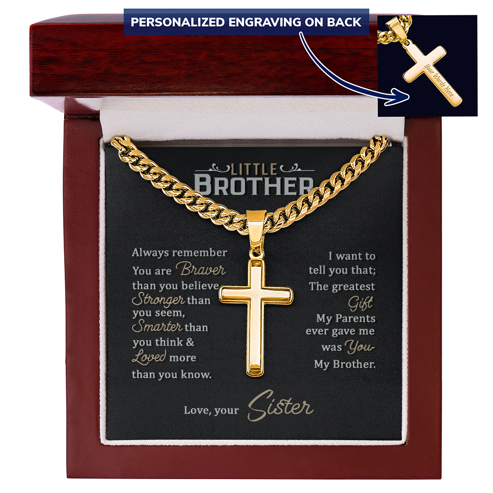 Personalized Cross - Cuban Link Chain