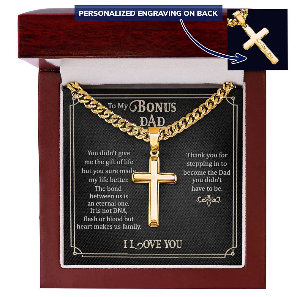 Personalized Cross - Cuban Link Chain