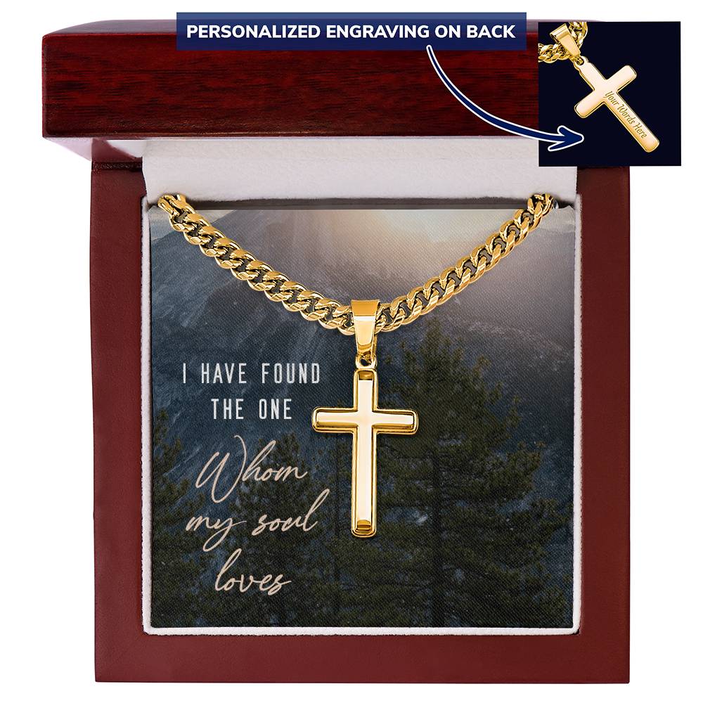 Personalized Cross - Cuban Link Chain