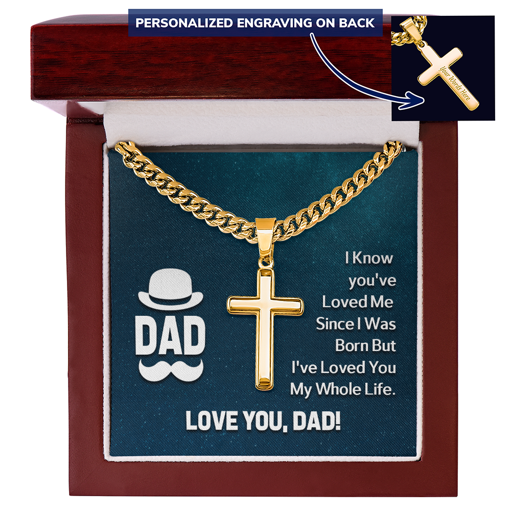 Personalized Cross - Cuban Link Chain