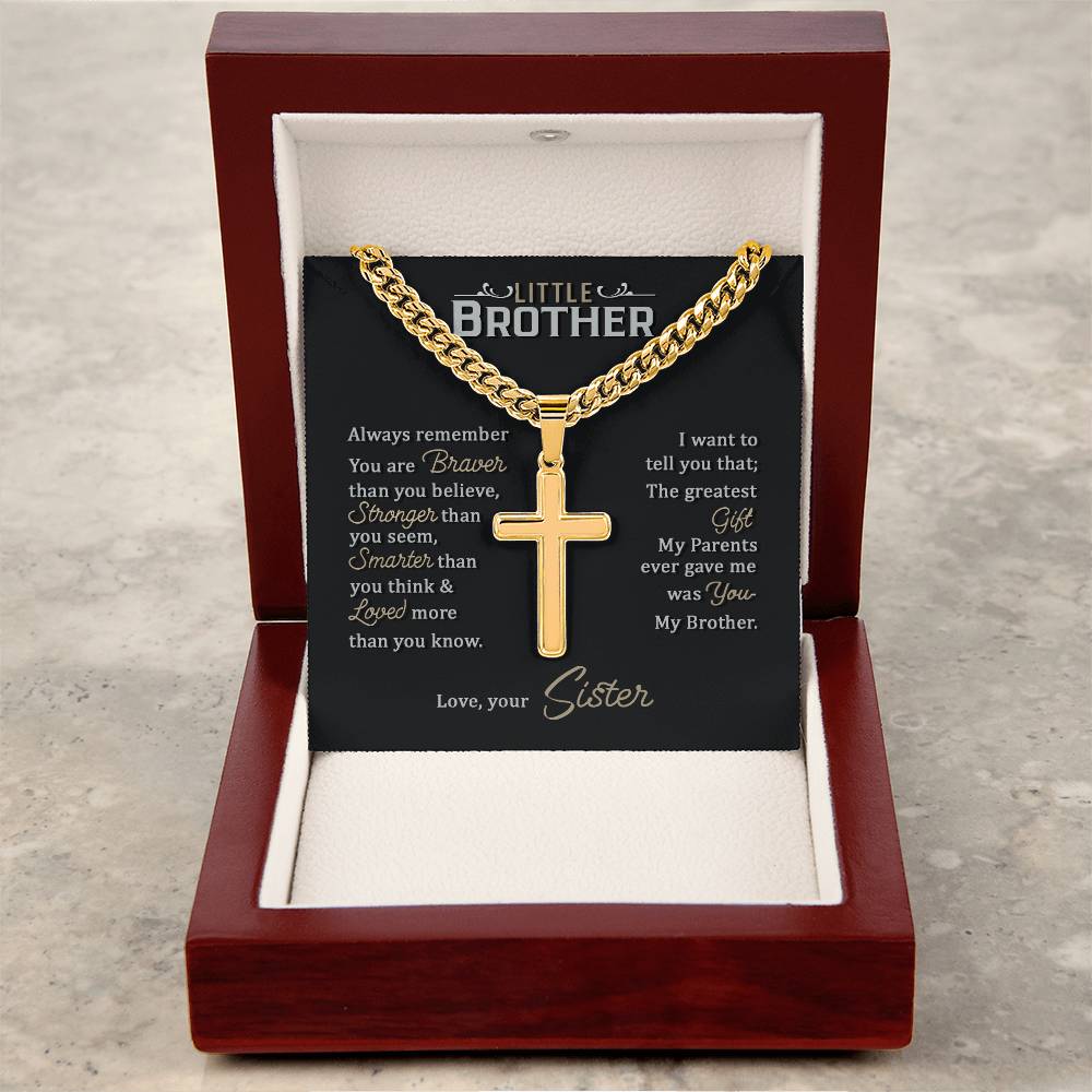 Personalized Cross - Cuban Link Chain