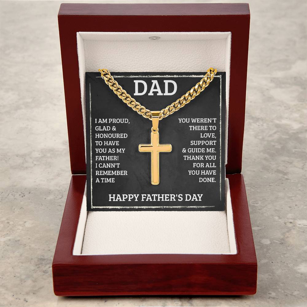 Personalized Cross - Cuban Link Chain