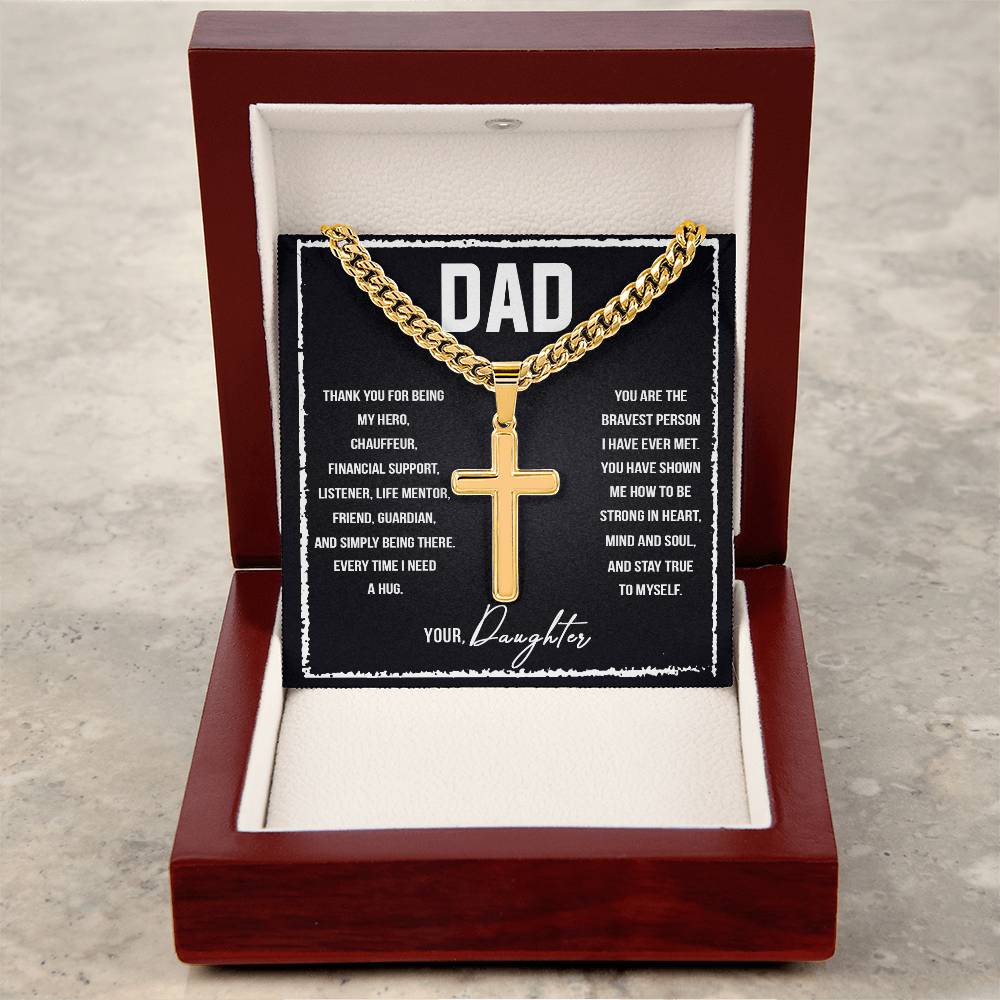 Personalized Cross - Cuban Link Chain