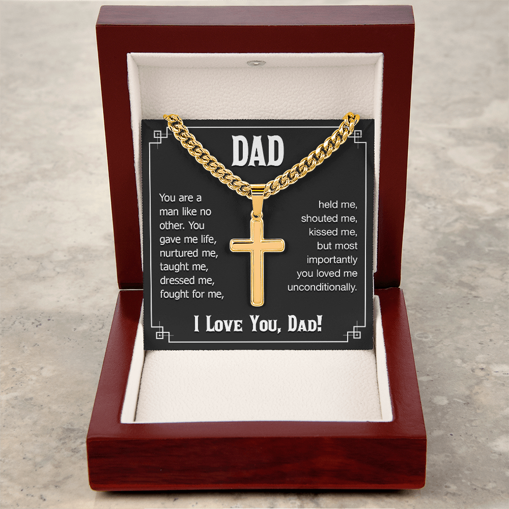 Personalized Cross - Cuban Link Chain