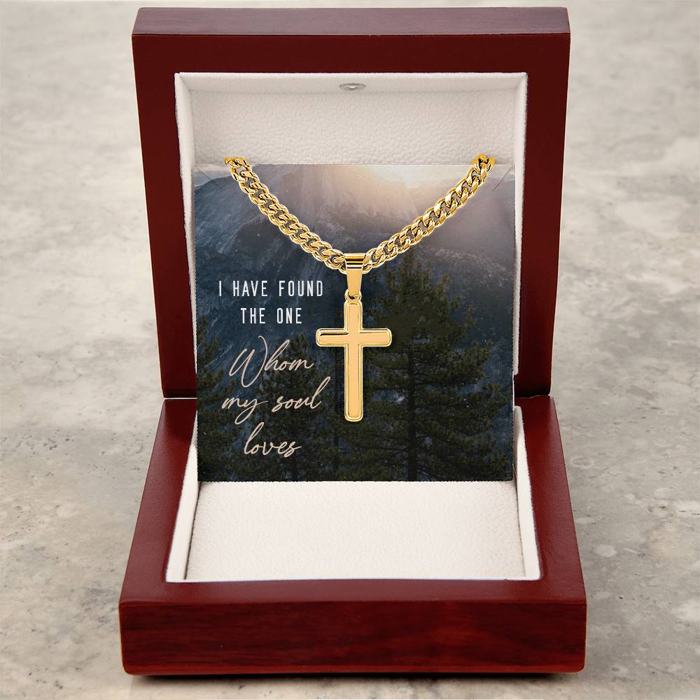 Personalized Cross - Cuban Link Chain