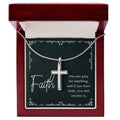 Artisan Cross Necklace - Snake Chain