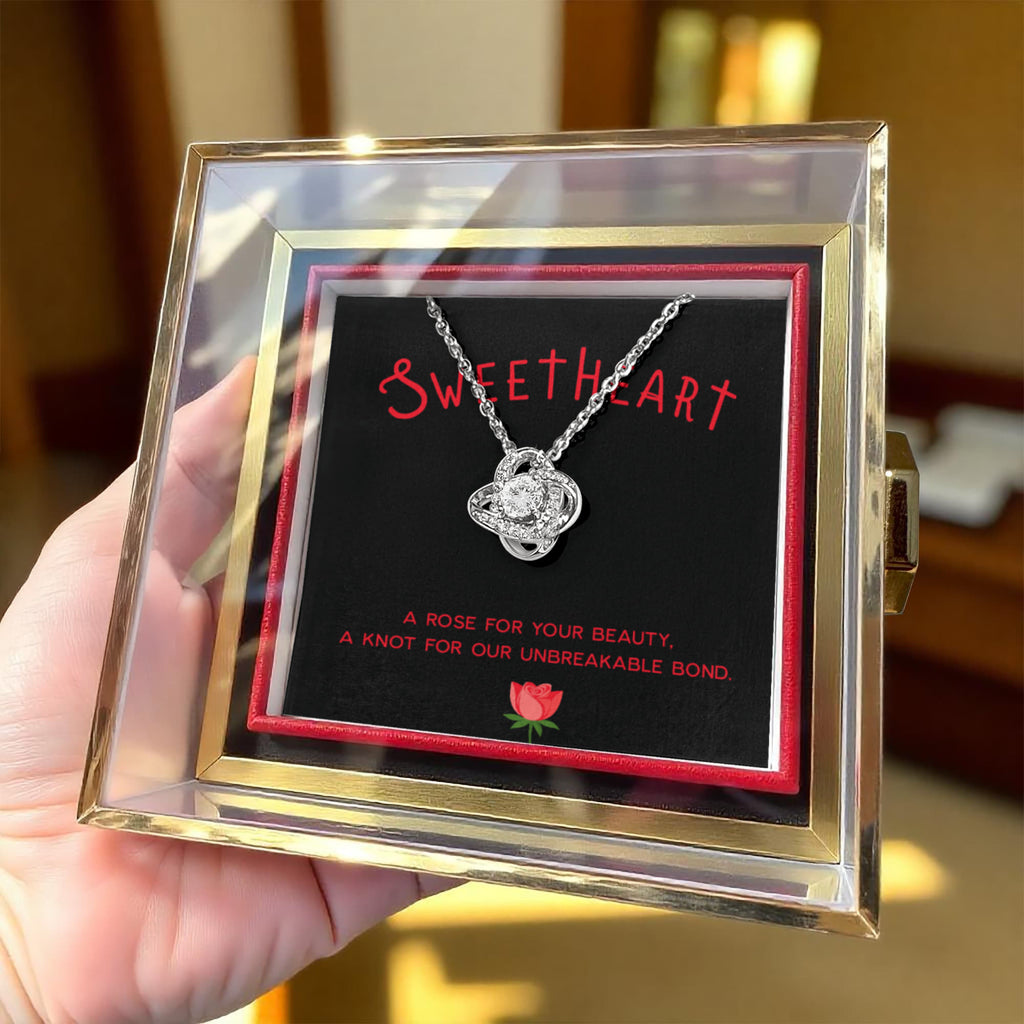 Love Knot - Rotating Rose Gift Box