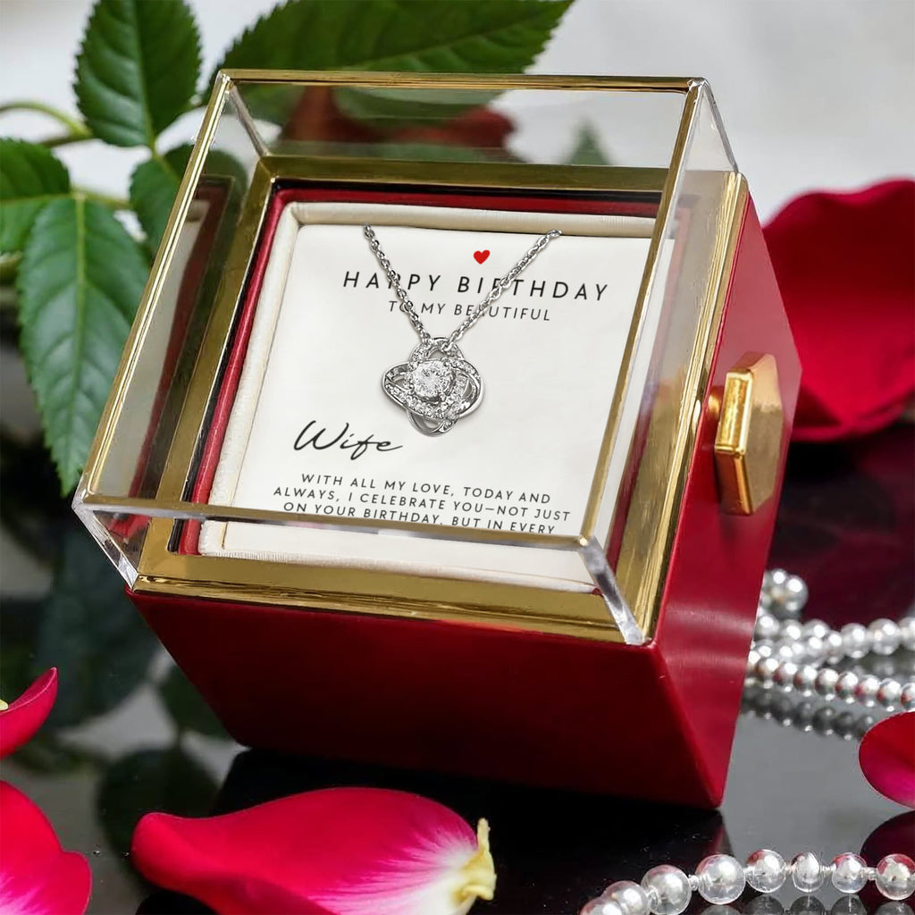 Love Knot - Rotating Rose Gift Box