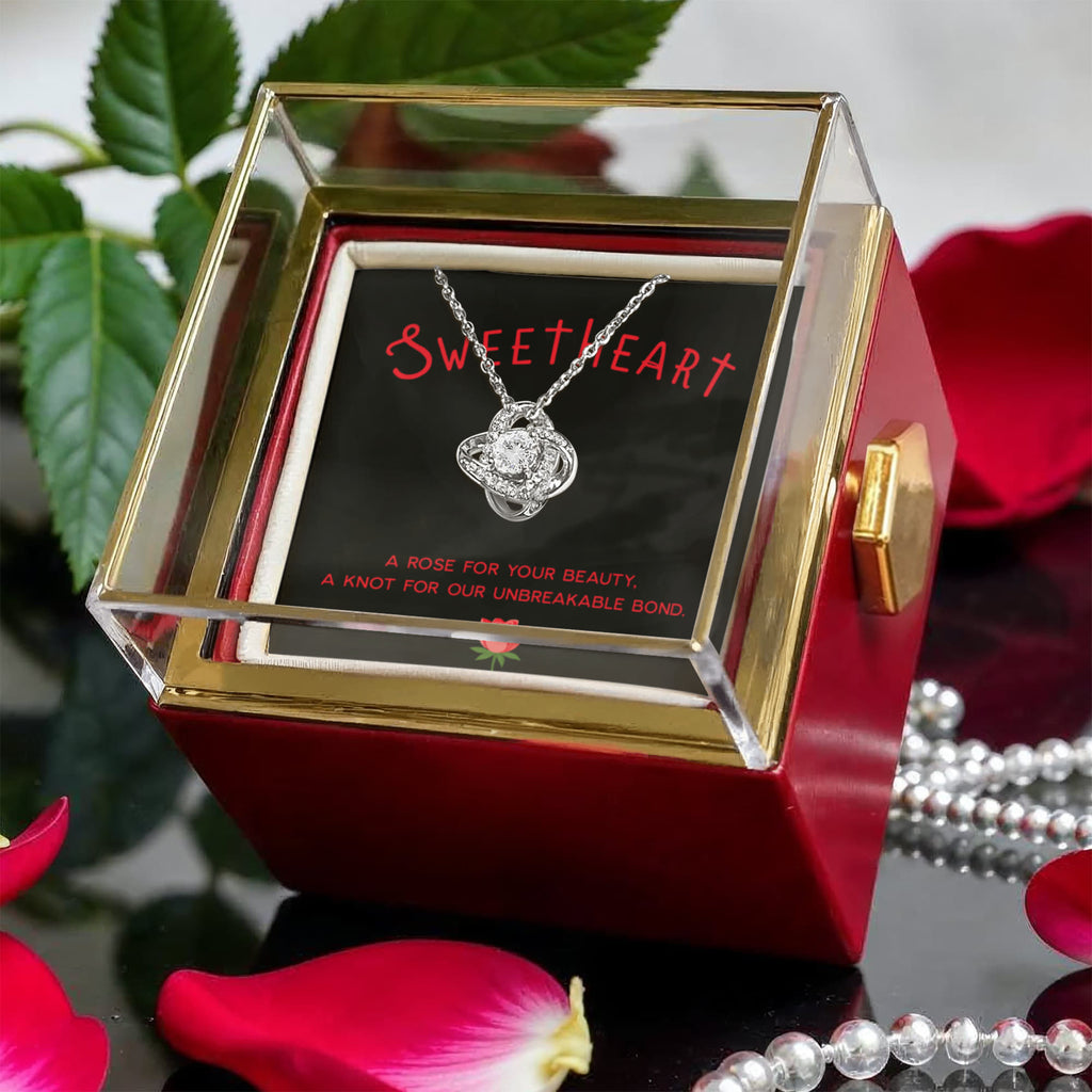 Love Knot - Rotating Rose Gift Box