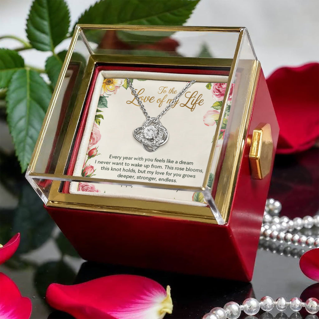 Love Knot - Rotating Rose Gift Box