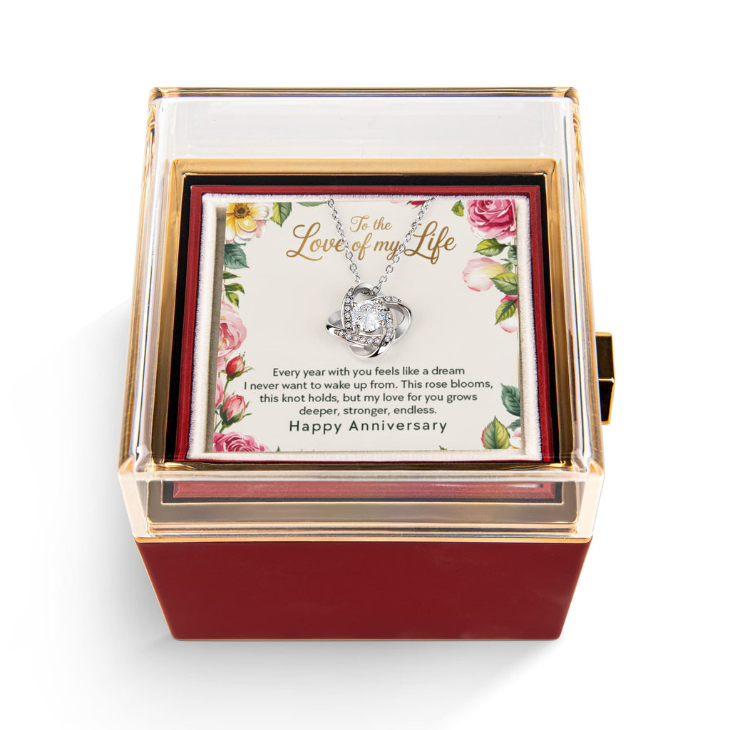 Love Knot - Rotating Rose Gift Box