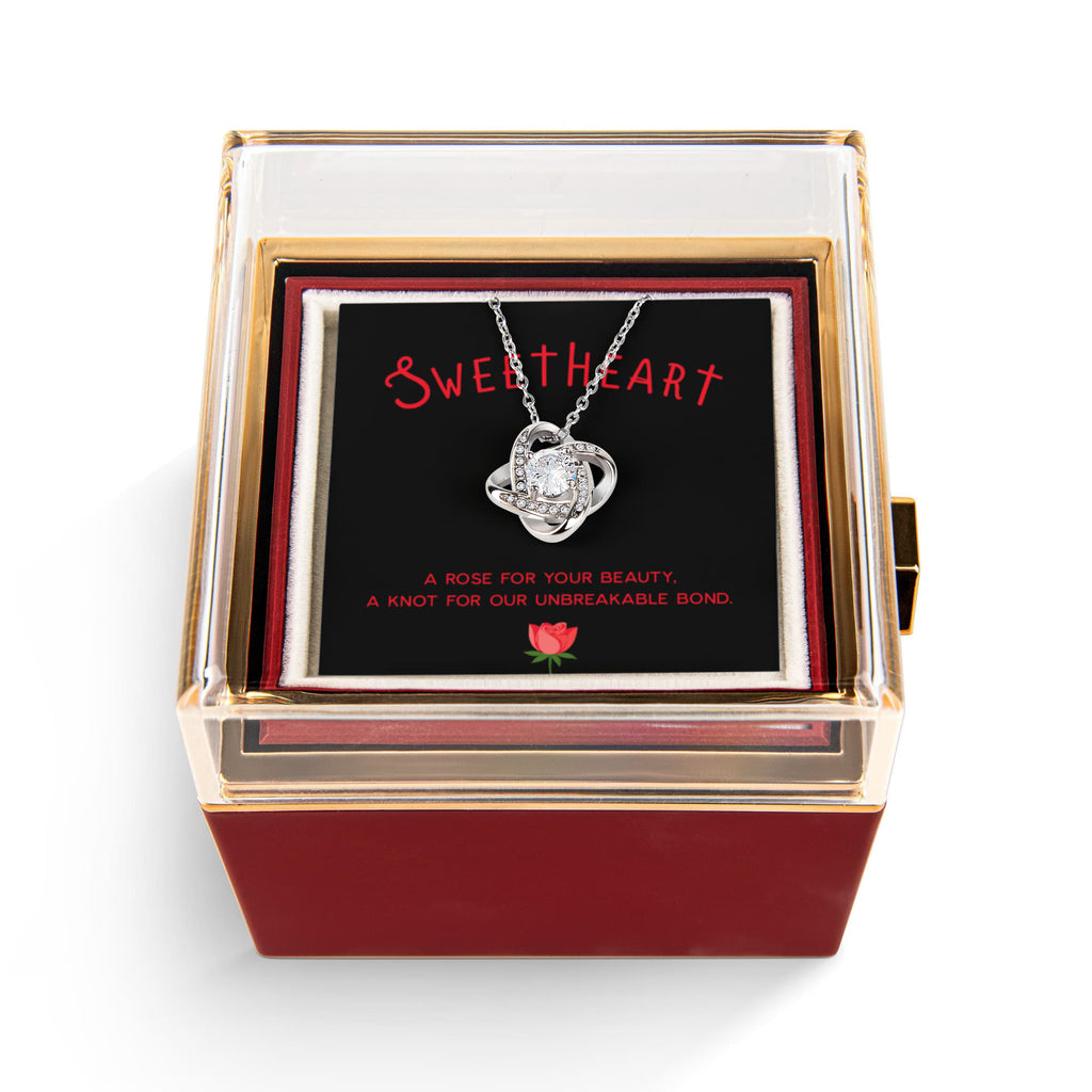 Love Knot - Rotating Rose Gift Box