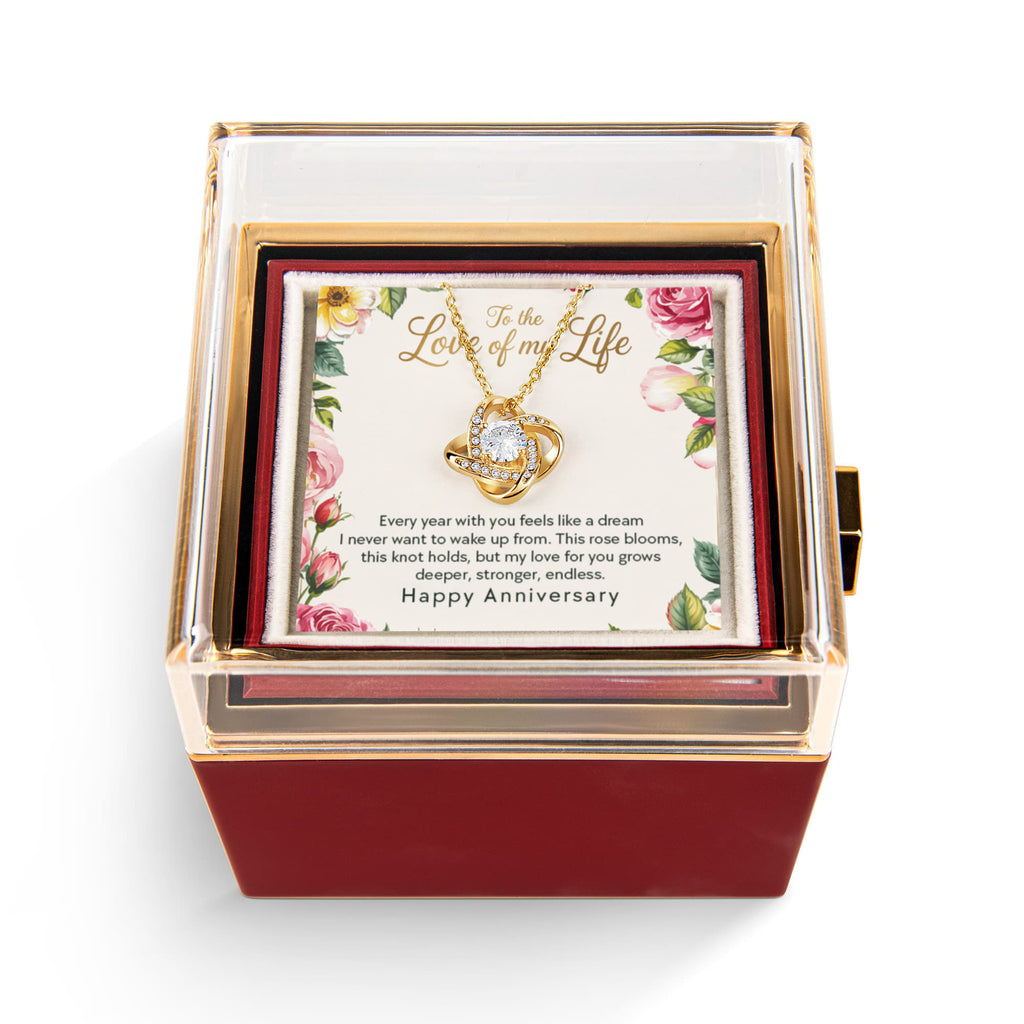 Love Knot - Rotating Rose Gift Box