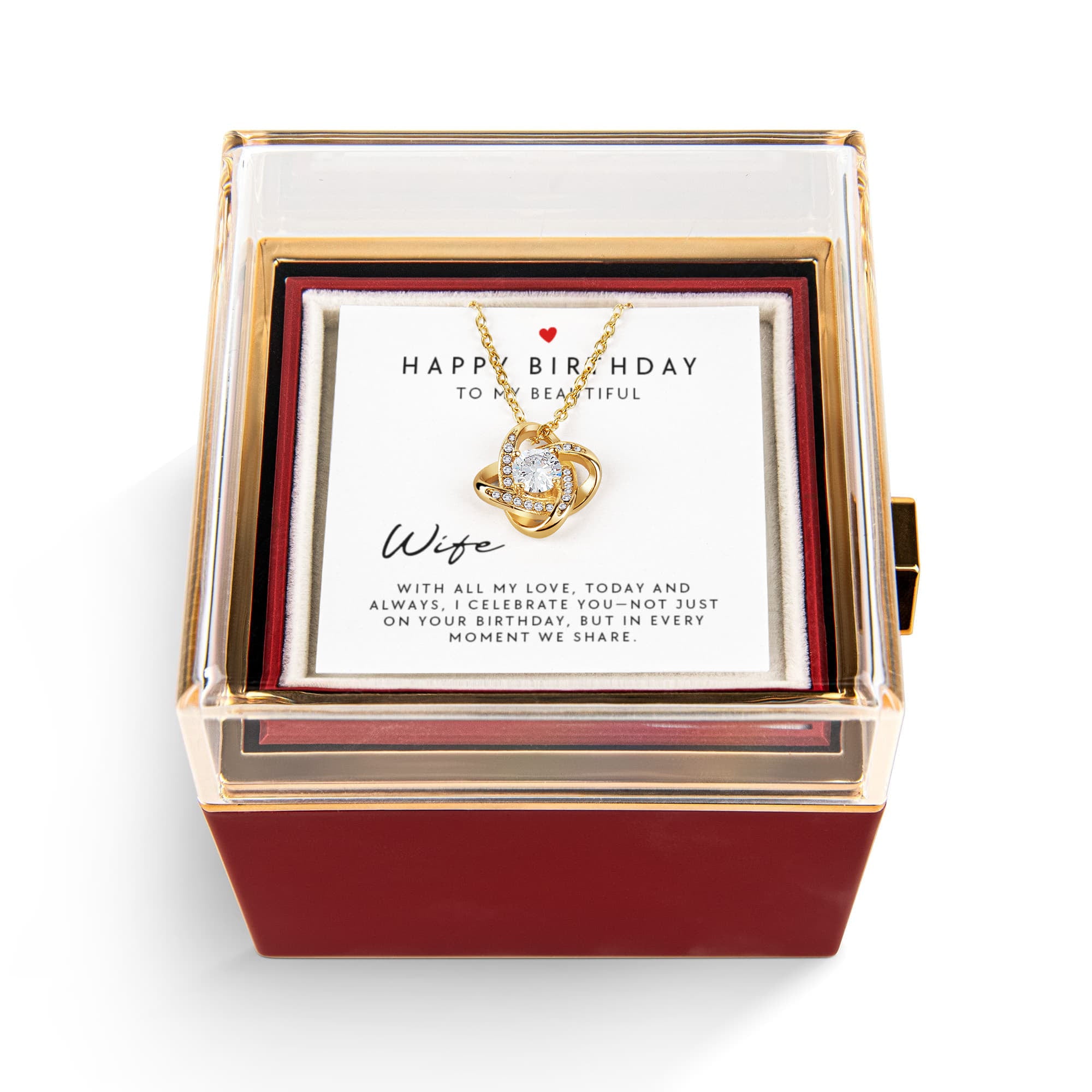 Love Knot - Rotating Rose Gift Box