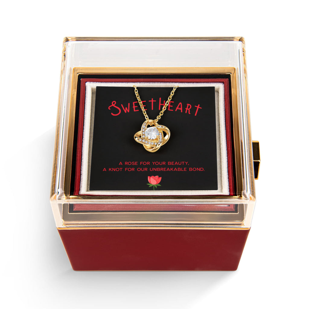 Love Knot - Rotating Rose Gift Box