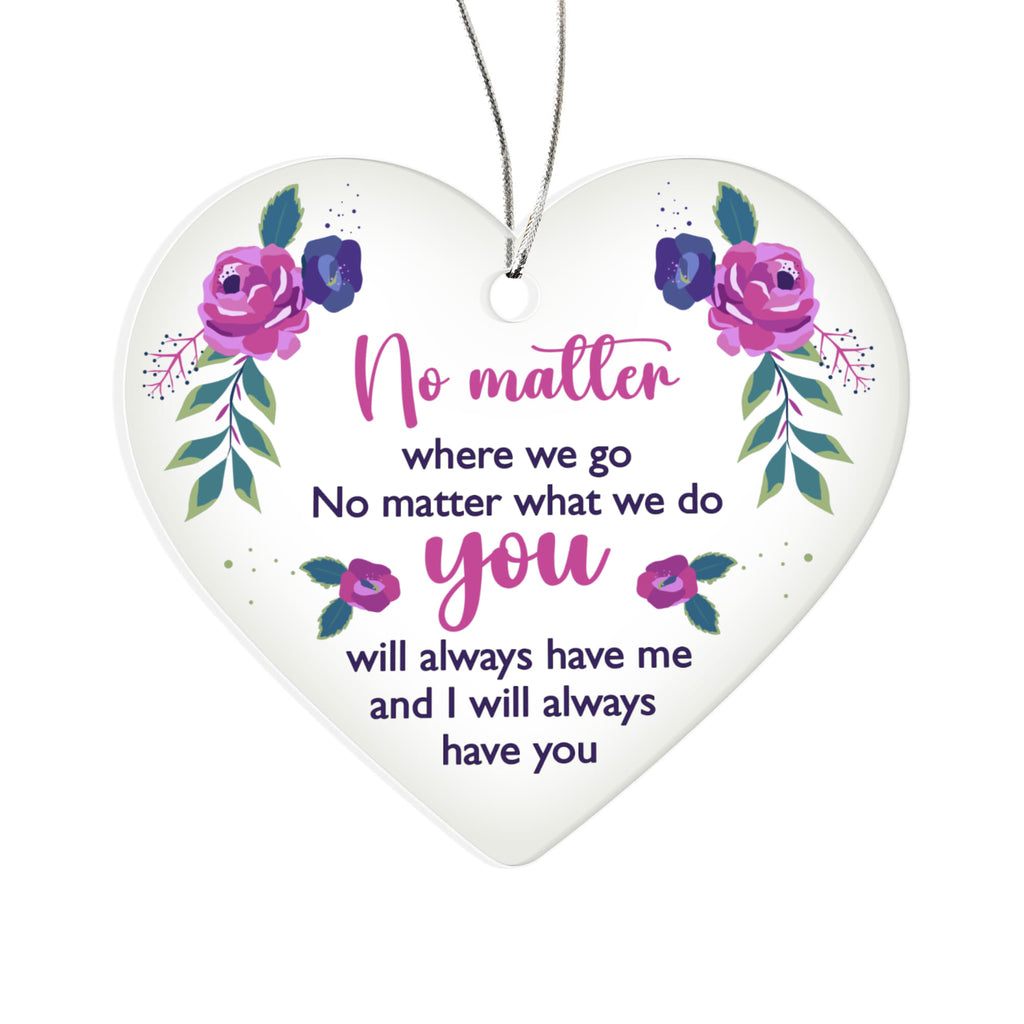 Acrylic Heart Ornament Keepsake Gift