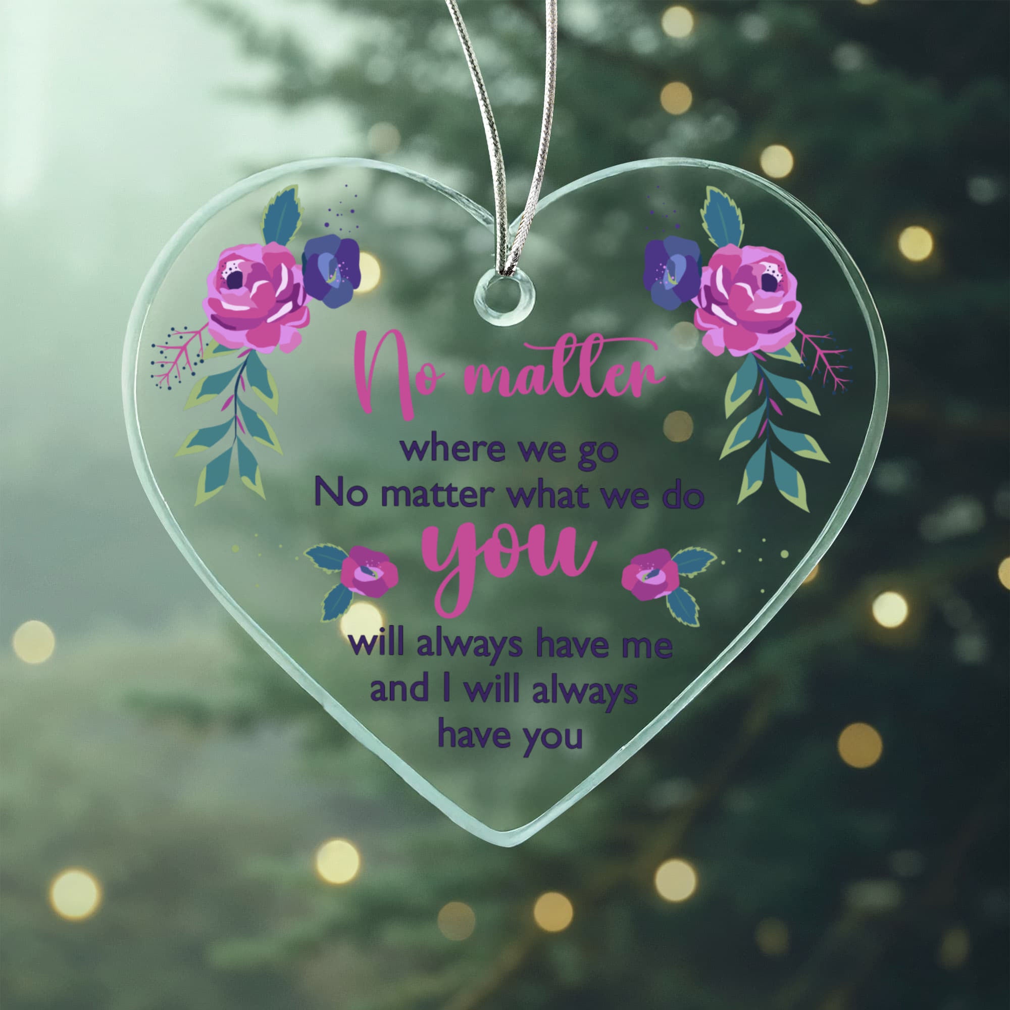 Acrylic Heart Ornament Keepsake Gift