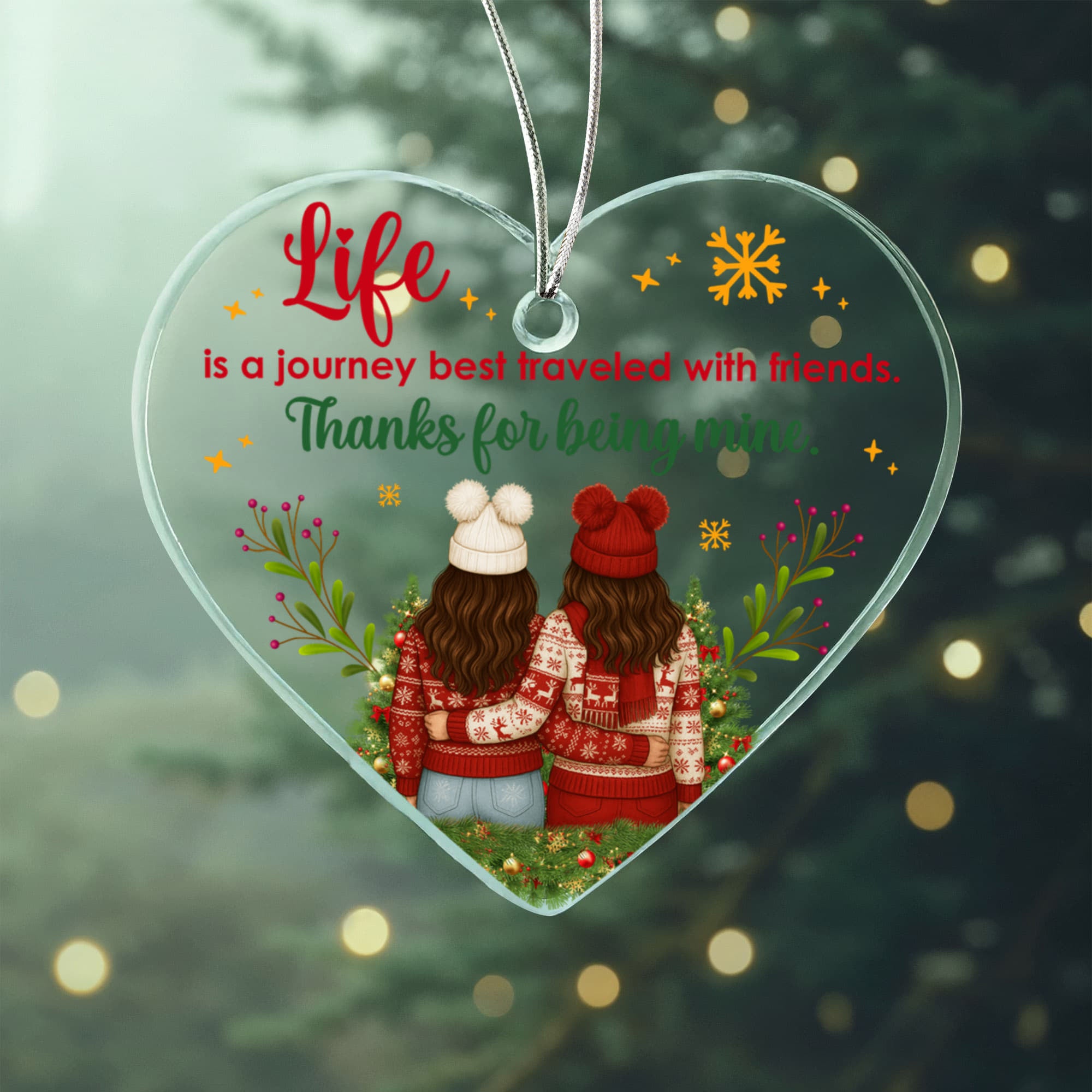Acrylic Heart Ornament Keepsake Gift