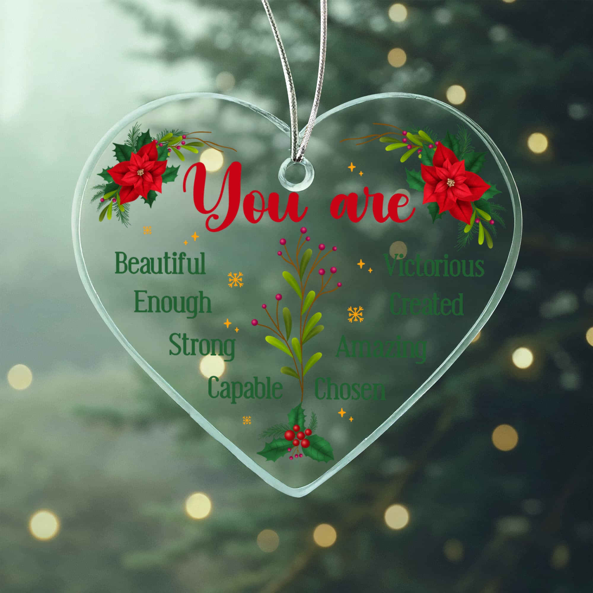 Acrylic Heart Ornament Keepsake Gift