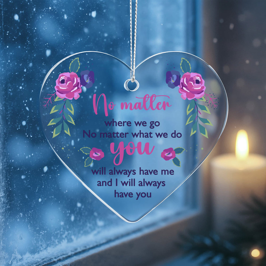 Acrylic Heart Ornament Keepsake Gift