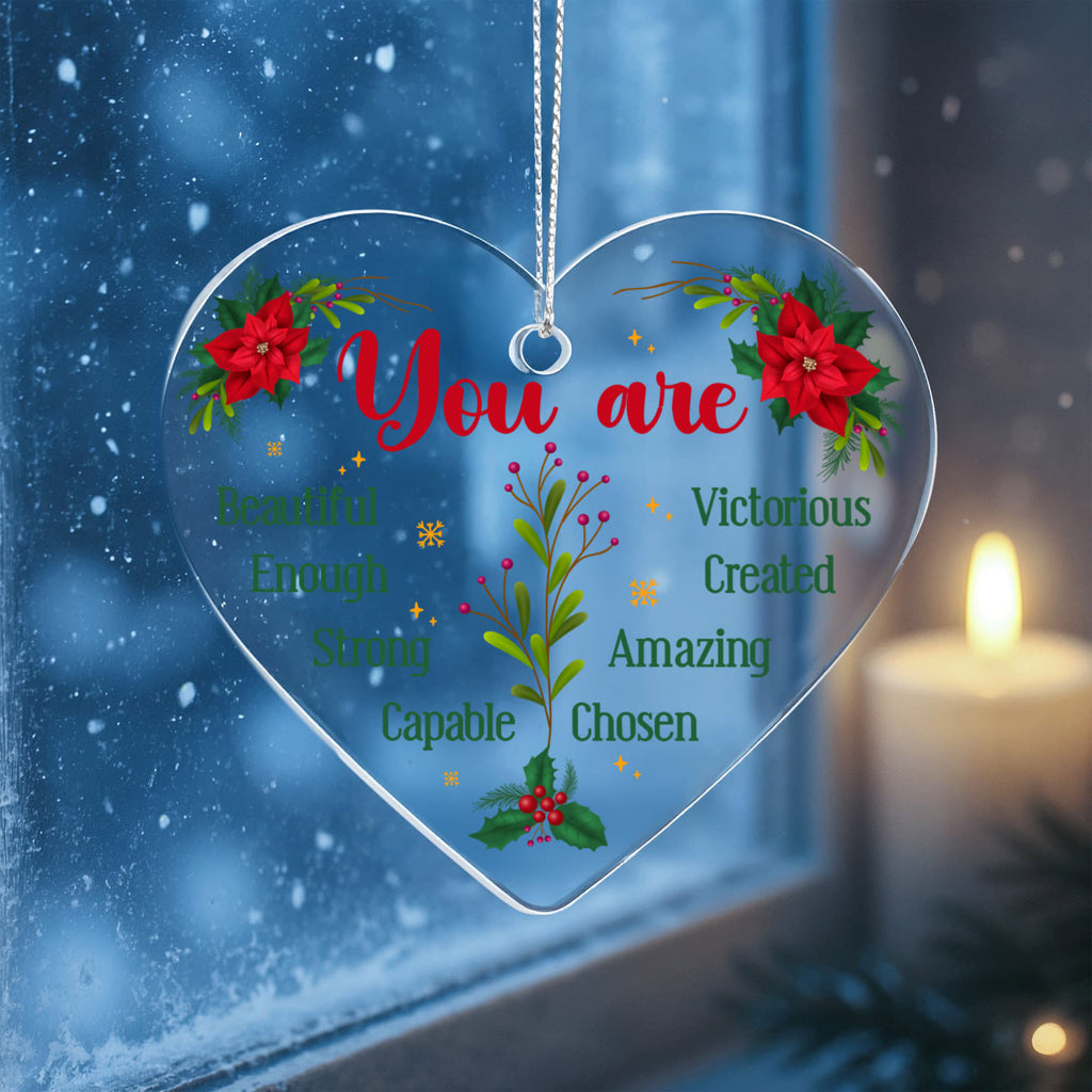 Acrylic Heart Ornament Keepsake Gift